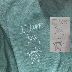 Embroidered Handwriting Sweatshirt