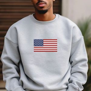 Embroidered USA Patriotic Sweatshirt