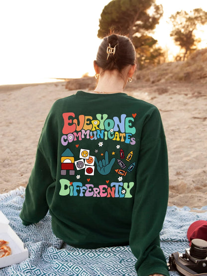 Everyone Communicates Differently Shirt, Autism Tee, Autism Shirt for Mom, Autism Awareness, Autism Awareness Month, Autism Shirt Teacher