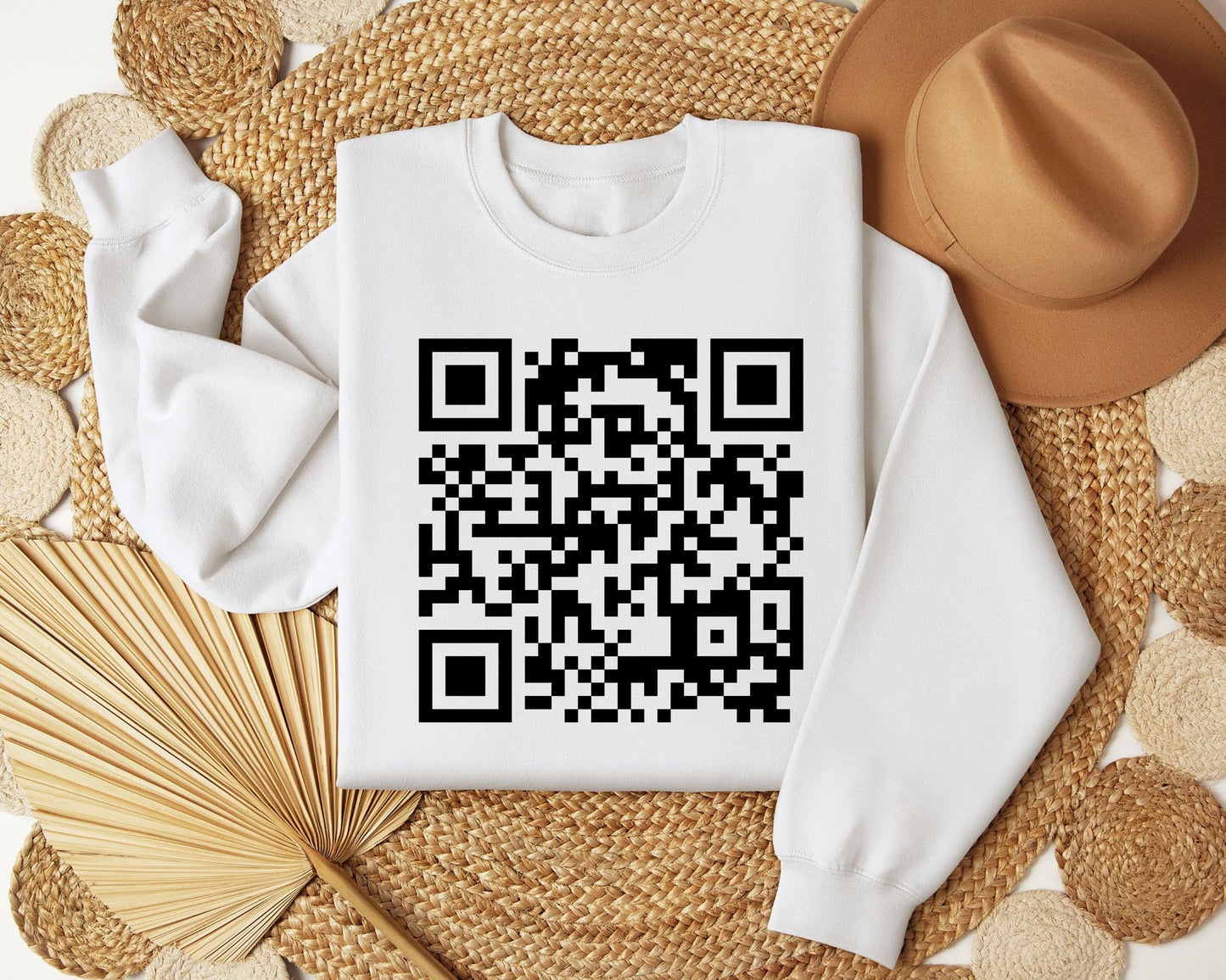 Fk You QR Code Sweatshirt, QR Code Idea Shirt, Funny Gift T-shirt, Funny Gift for Him, Funny Gift for Her, Trendy Tee