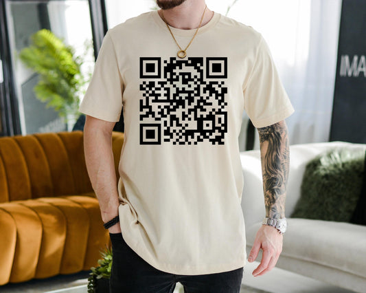 Fk You QR Code Sweatshirt, QR Code Idea Shirt, Funny Gift T-shirt, Funny Gift for Him, Funny Gift for Her, Trendy Tee