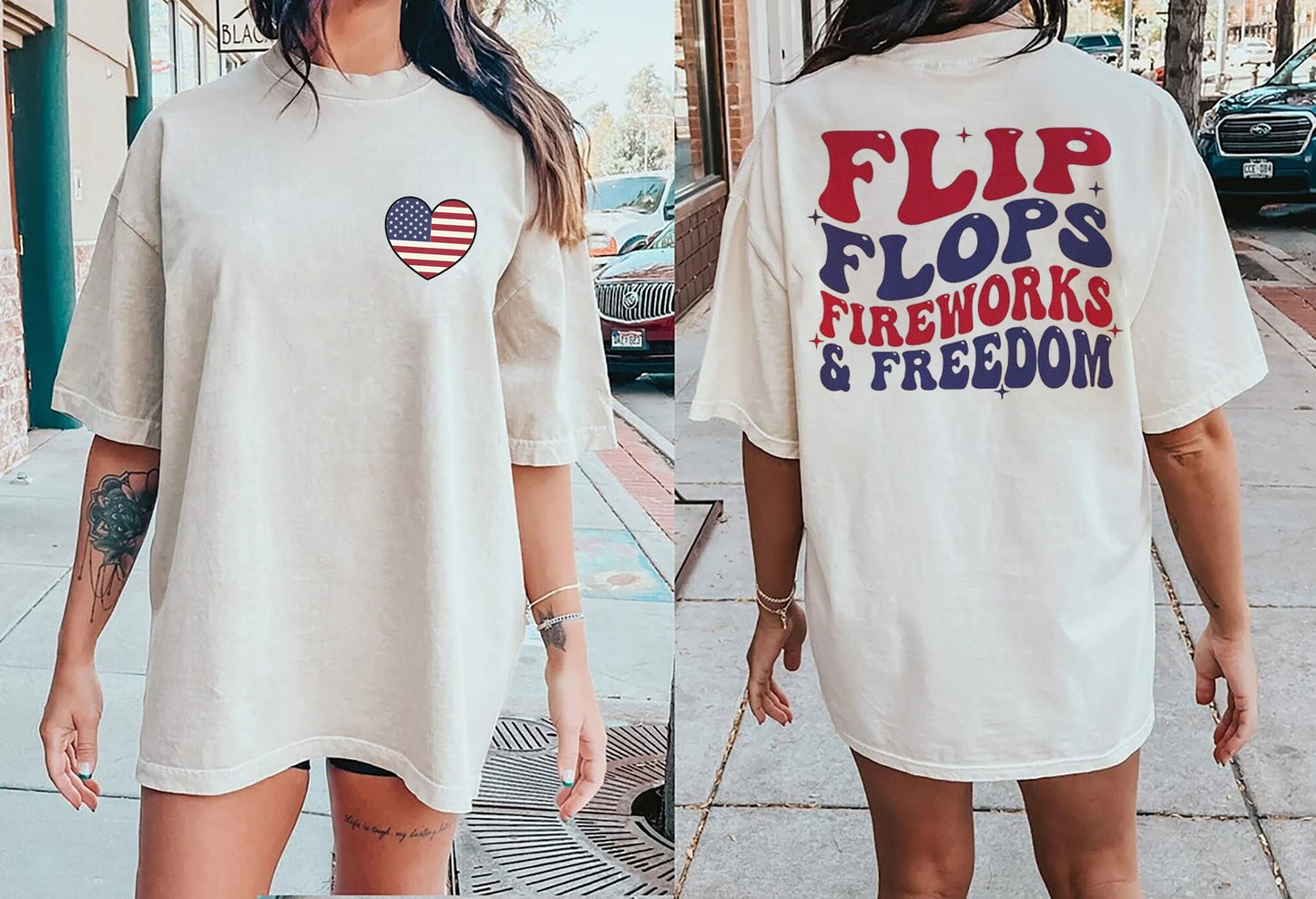 Flip Flops Fireworks And Freedom Shirt, Fourth of July T-Shirt, Funny America Tee, Independence Day Outfit, Memorial Day Shirt,Freedom shirt