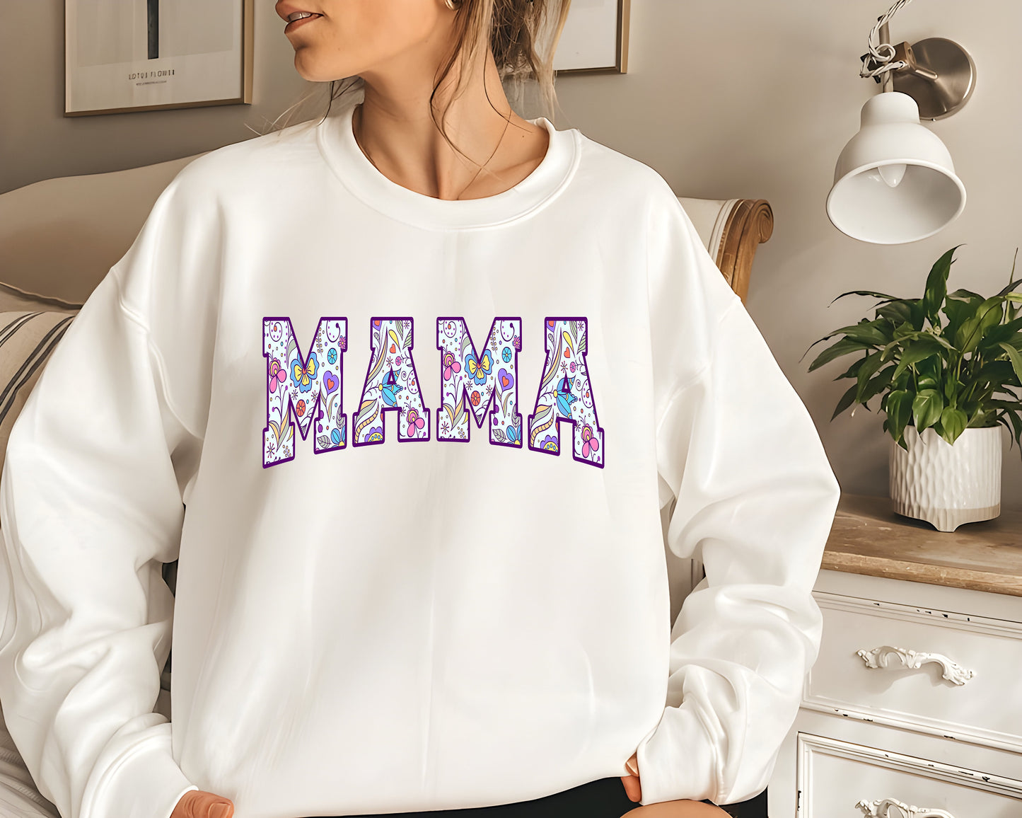 Floral Mama Shirt, Cute Mom Sweatshirt, Mothers Day Gift, New Mom Gift, Flower Mama Tshirt, Spring, Motherhood Shirt, Comfort Colors