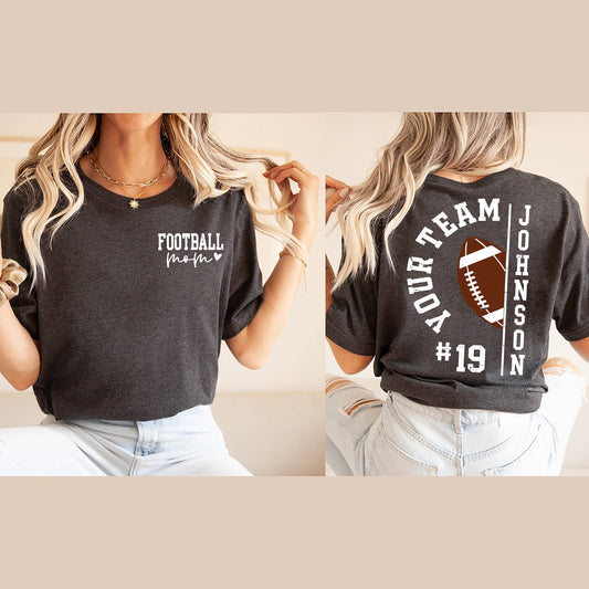 Football Season Shirt, Football Game Shirt For MenWomen Birthday, Custom Sport Shirt, Custom Football Tee, Customized Football gift