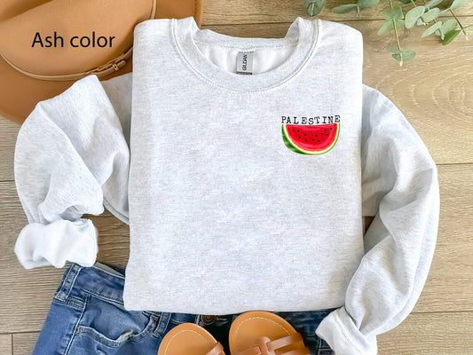 Free Palestine Gaza Sweatshirt, Palestine Hoodie, Freedom Watermelon shirt, Free Palestine Thsirt,Ghaza Palestine You Will never Walk Alone