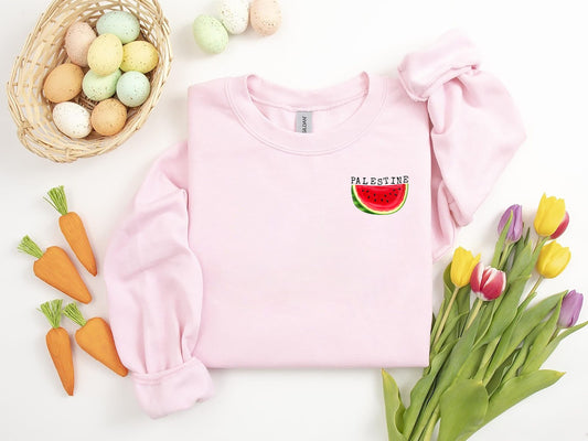 Free Palestine Gaza Sweatshirt, Palestine Hoodie, Freedom Watermelon shirt, Free Palestine Thsirt,Ghaza Palestine You Will never Walk Alone