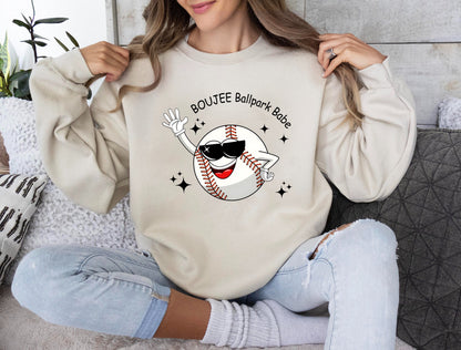 Funny Boujee Ballpark Babe Shirt, Baseball Mama T-shirt, Ball Inspired Shirt, Sport Mama Tees, Cool Baseball Shirt