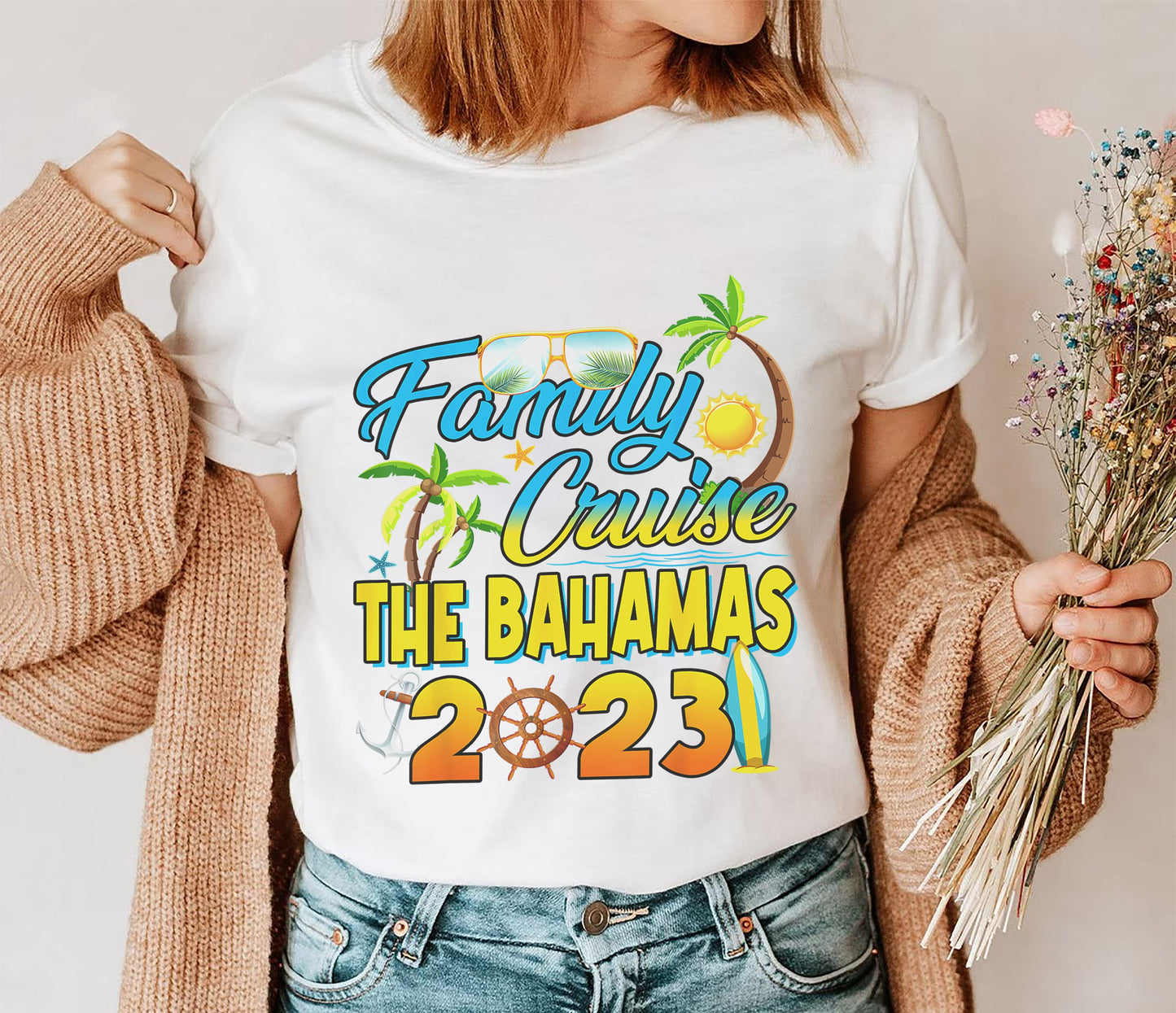 Family Cruise Bahamas 2023 Matching Group Summer Vacation T-Shirt, Bahamas Vacation Cruise Squad Tee Shirt, Cruising Bahamas Vacation Shirt