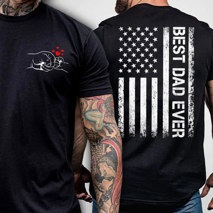 Father's Day Family Fist Bump Shirt, Personalized Dad Raised Fist Hand Father's Day, Father's Day Gift , Custom Grandpa Tee, Cute Dad shirt