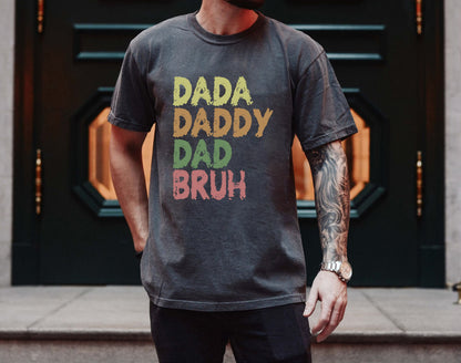 Fars dags T-shirt Dada Daddy Far Bruh skjorte, Daddy skjorte, fars dags gave, Sarkastisk far skjorte, Funny Bruh skjorte, Sarcastic Quotes Tee