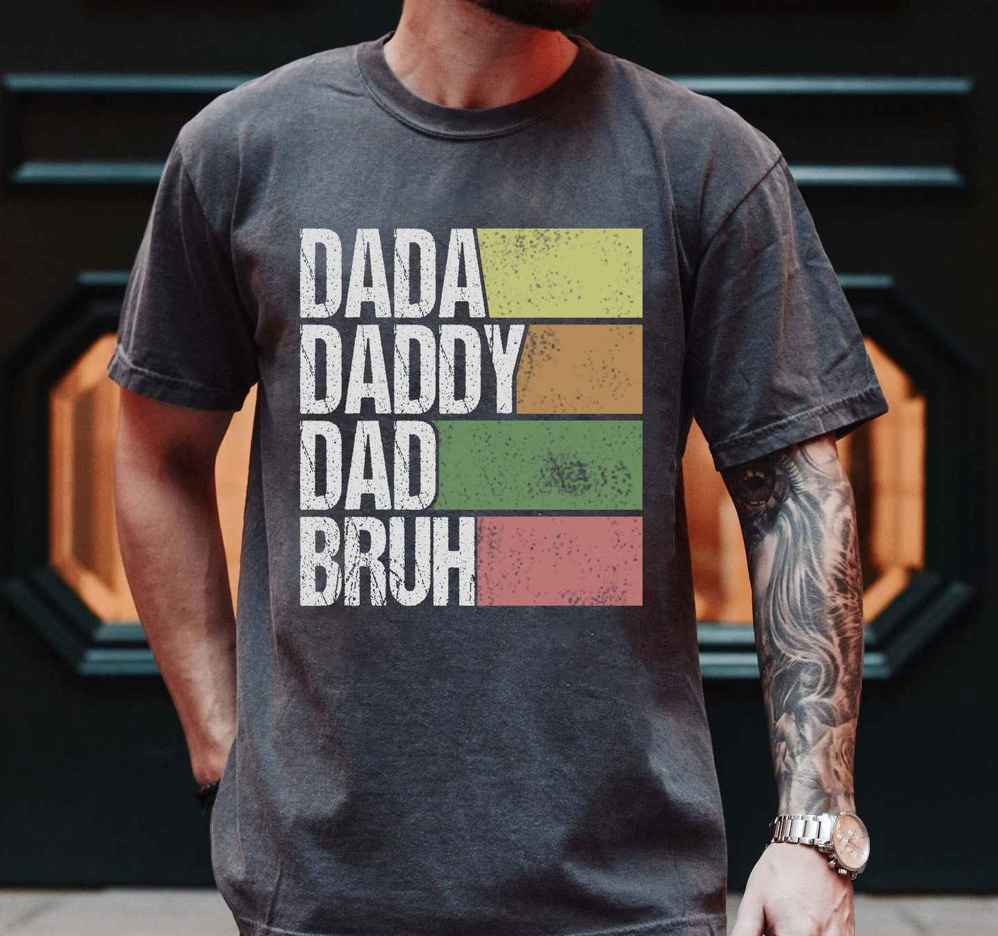 Fars Dag Tee Shirt Dada Daddy Far Bruh T-shirt, Daddy Shirt, Fars dags gave, Sarkastisk far skjorte, Funny Bruh skjorte, Sarkastiske citater