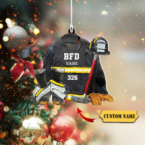 Firefighter - Custom Shaped Ornament Christmas Ornament, Ornament For Him