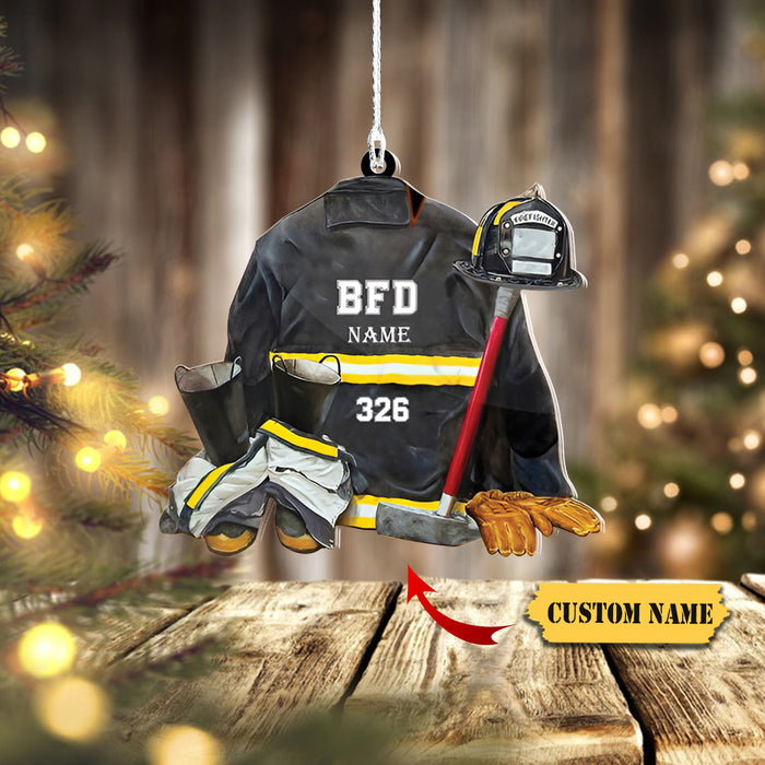 Firefighter - Custom Shaped Ornament Christmas Ornament, Ornament For Him