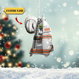 Firefighter Chief Christmas Custom Shaped Ornament, Christmas gift, Christmas tree decorations, Ornament Christmas, Ornament Gift