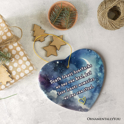 Love Leaves Memory Christmas Ornament, Healing Memorial Gift