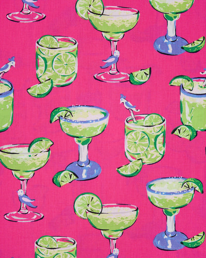 Fresh Margarita - Short Pajamas Set - Cabo Pink