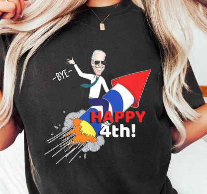 Funny Say Goodbye Joe T-shirt, Happy 4th Shirt, Biden 4th Of July Shirt, Funny Confused Joe Biden Fourth Of July Shirt, 4th Of July Gift