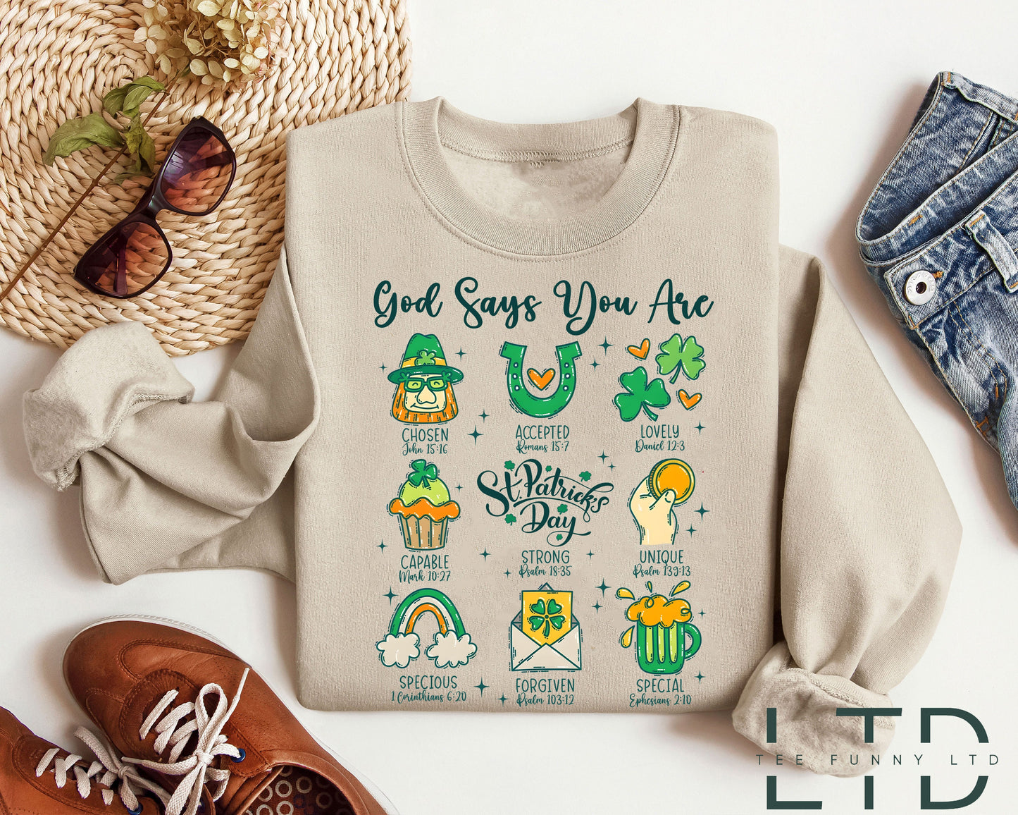 God Says You Are St Patrick's Day Shirt,Christian St Patrick's Day Shirt,Bible Verse St Patricks Day Shirt,Patrick's Green,Jesus St Patricks