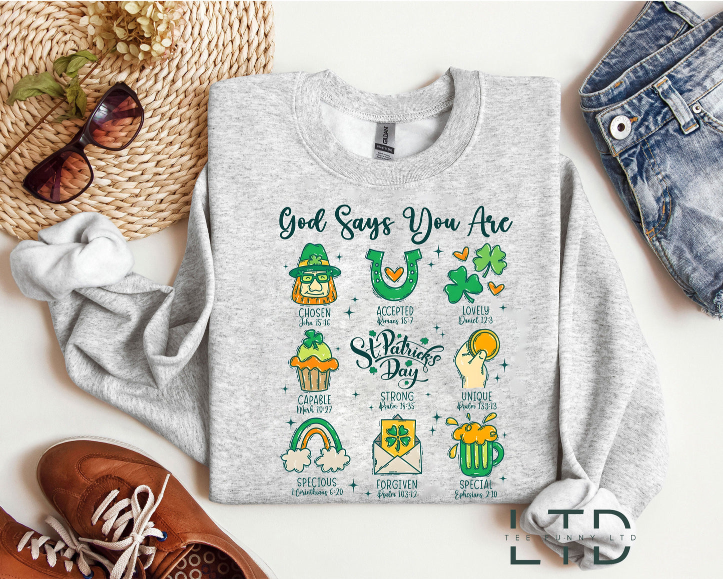 God Says You Are St Patrick's Day Shirt,Christian St Patrick's Day Shirt,Bible Verse St Patricks Day Shirt,Patrick's Green,Jesus St Patricks