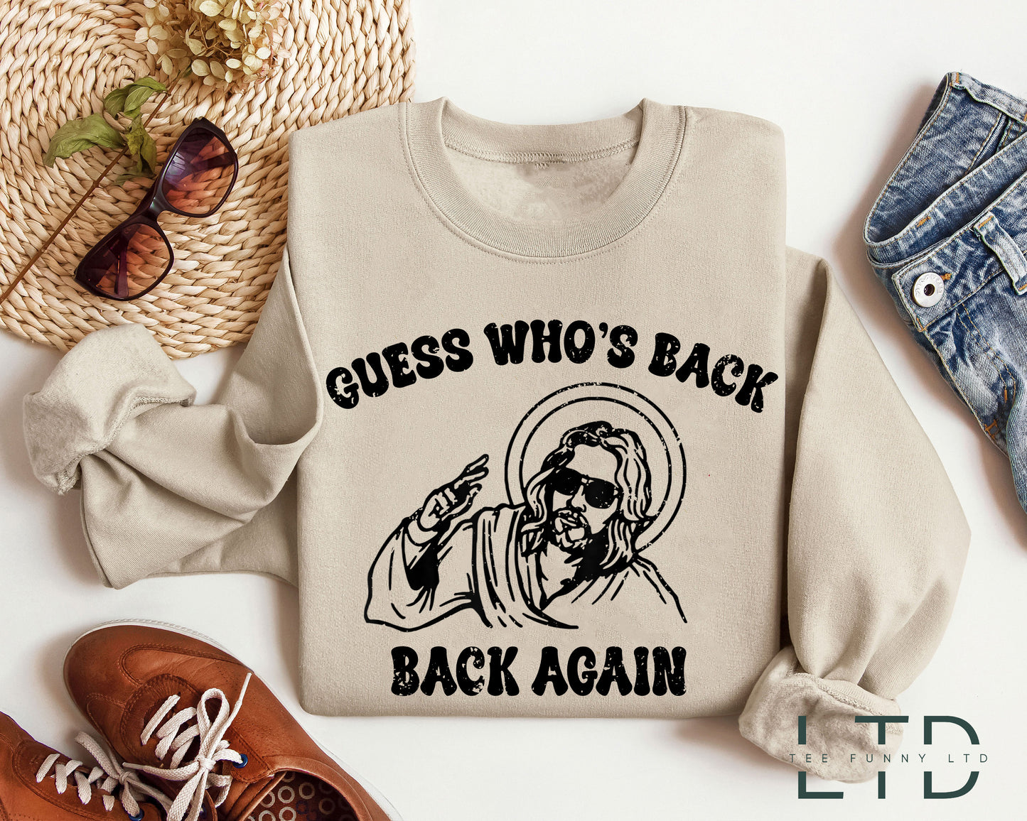 Guess Who's Back Again Shirt, Funny Easter Jesus Shirt, Good Friday Shirt, Christian Apparel, Easter T-Shirt, Christian Faith Religious