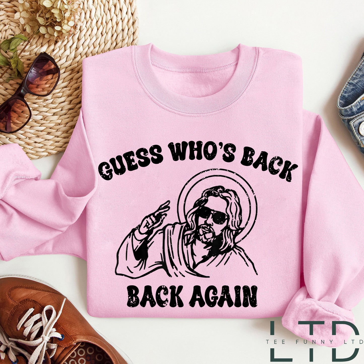 Guess Who's Back Again Shirt, Funny Easter Jesus Shirt, Good Friday Shirt, Christian Apparel, Easter T-Shirt, Christian Faith Religious