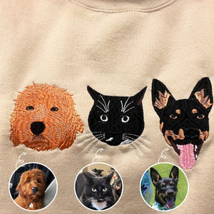 Goldendoodle Sweatshirt or Hoodie, Custom Embroidered Gift from Photo Name