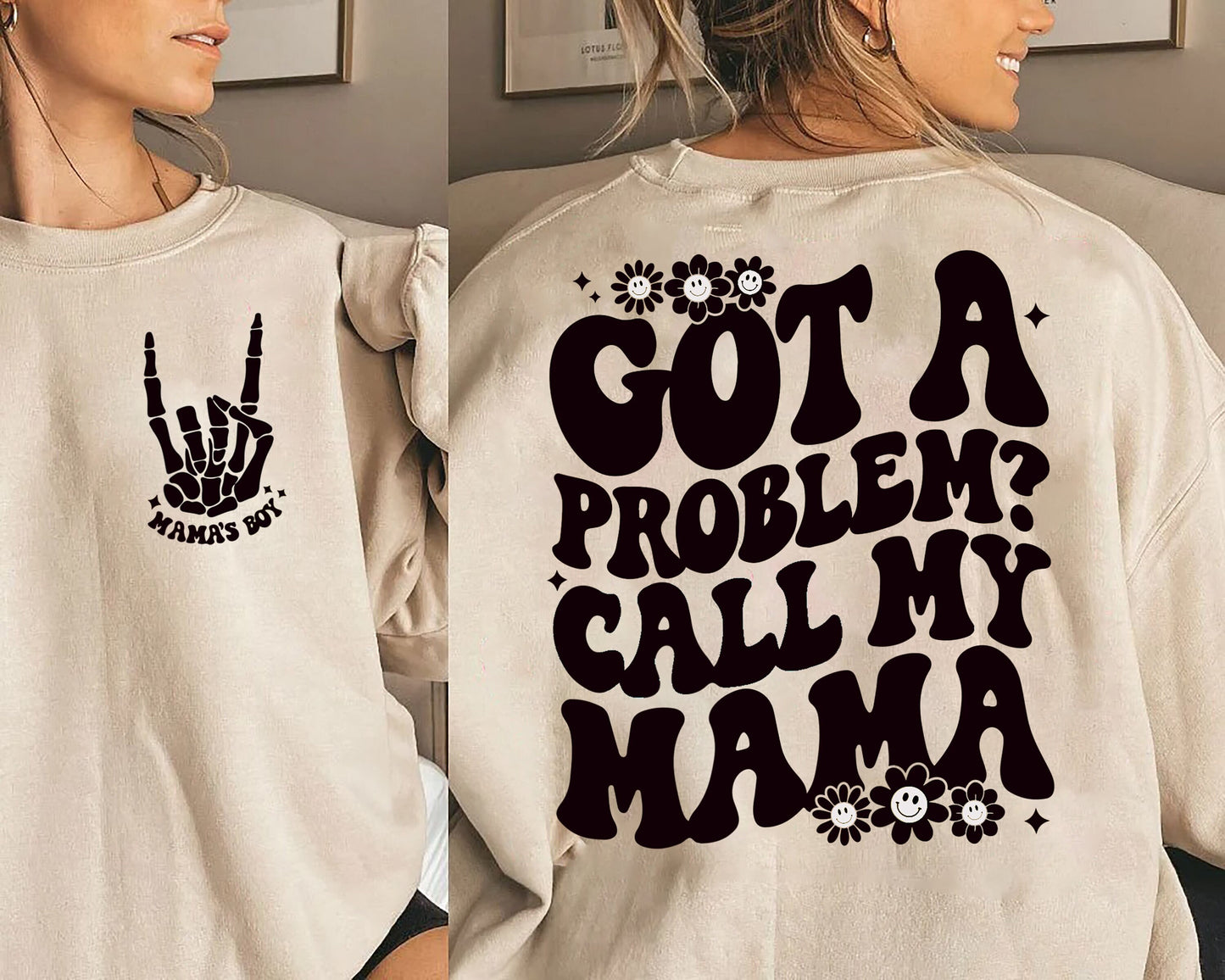 Har et problem Call My Mama skjorte, Mama's Boy Sweatsthirt, Funny Mama Kid Shirt, Mama's Boy Shirt, Cool Mom Shirt, Mors Dag Gift Shirt