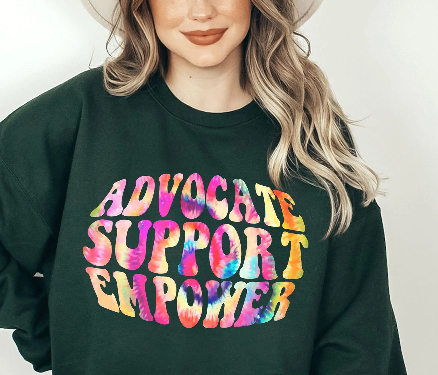 Groovy Advocate Support Empower Tie Dye T-shirt Gift For School Counselors, Social Workers Shirt, Neurodiversity T-Shirt