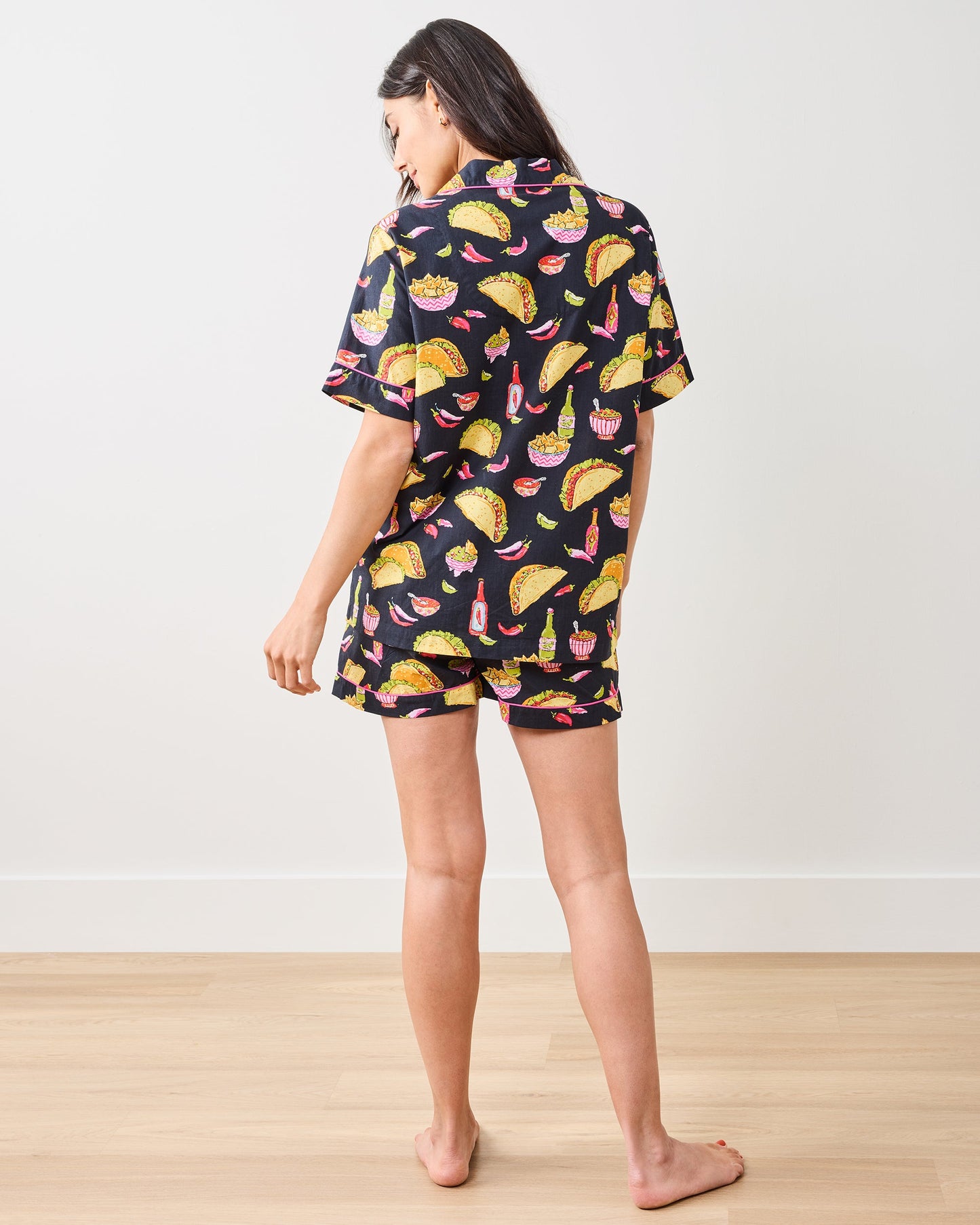 Guac On - Short Pajamas Set - Lava Rock