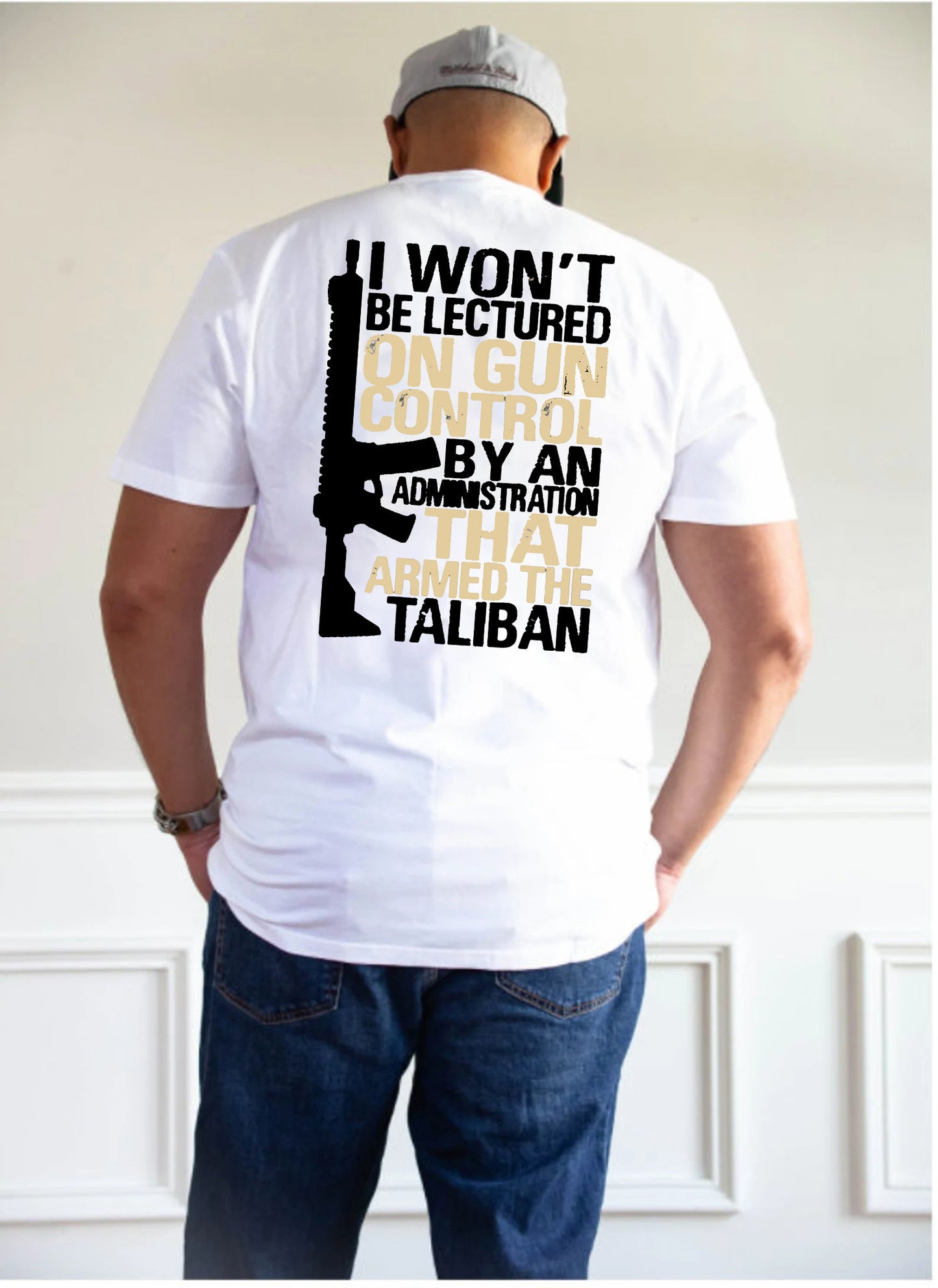 Gun t shirt, Won’t Be Lectured On Gun Control By An Administration Back Shirt, Trump Supporters Shirt, Gun Control Tee, taliban t shirt