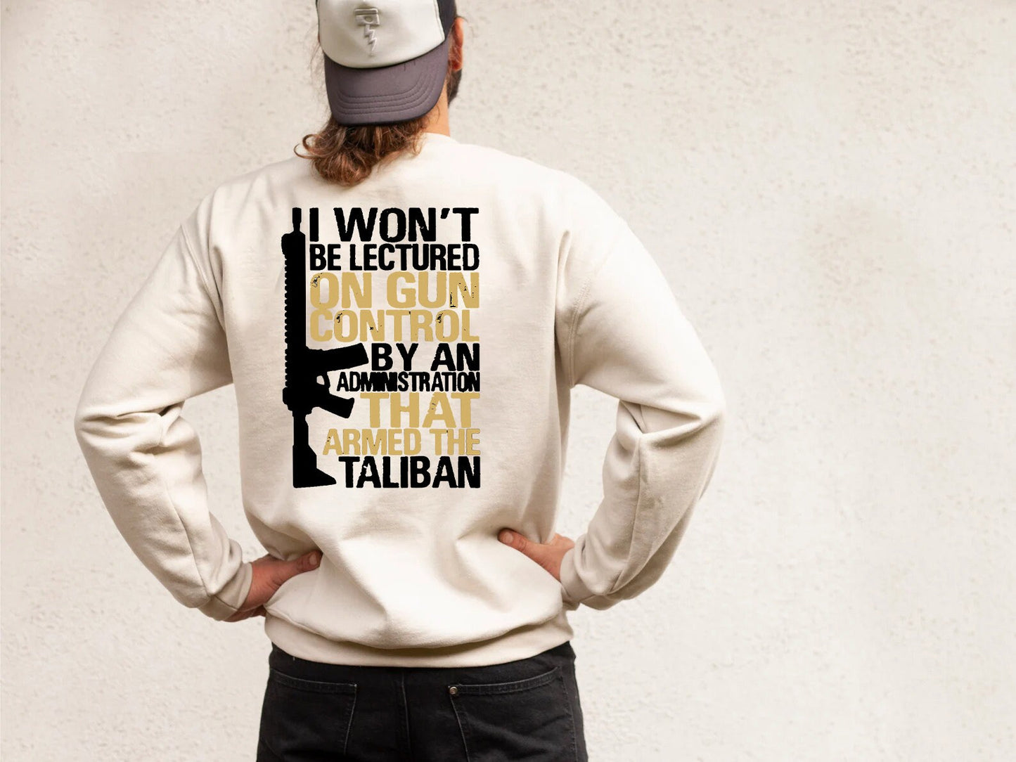 Gun t shirt, Won’t Be Lectured On Gun Control By An Administration Back Shirt, Trump Supporters Shirt, Gun Control Tee, taliban t shirt