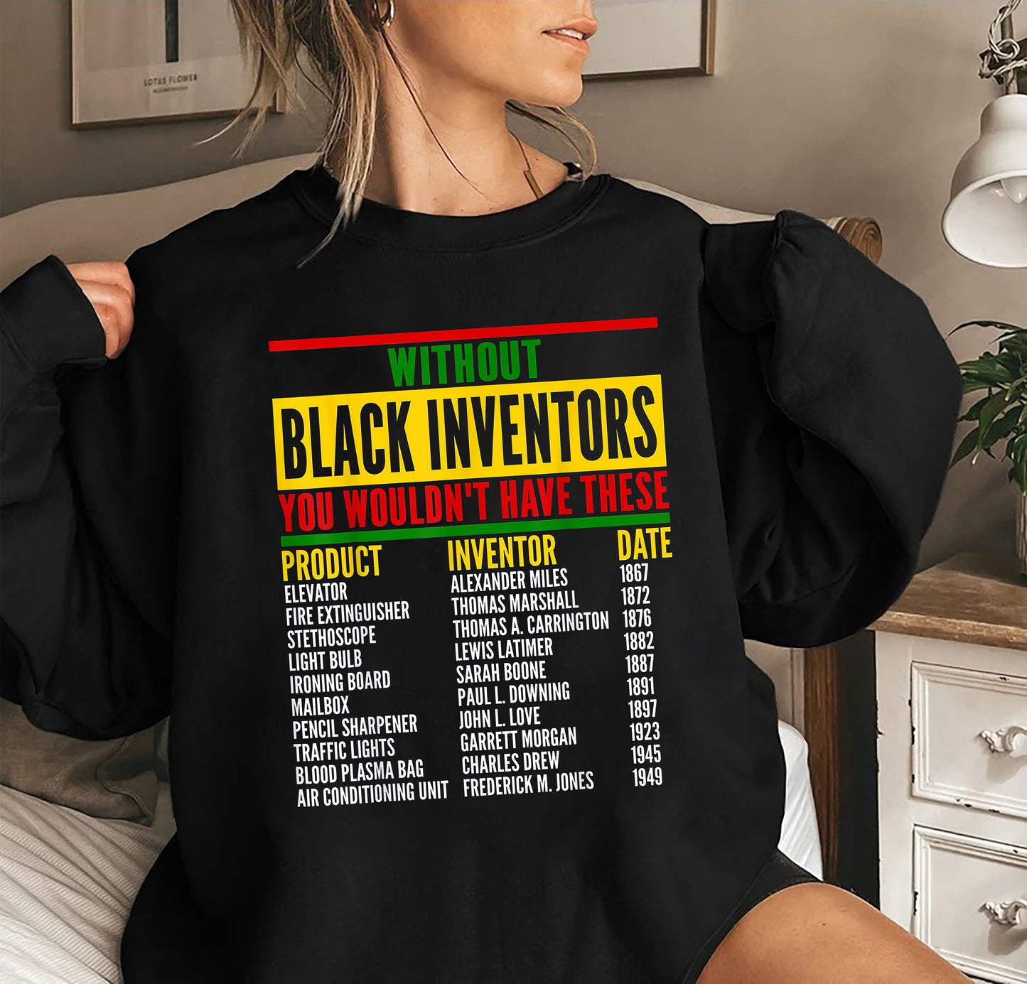 History Of Forgotten Black Inventors Black History Month Shirt, Black History T-Shirt, Civil Rights Shirt, Black History Month Gifts Shirts