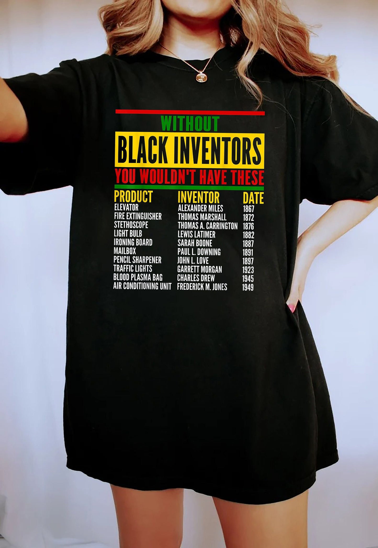 History Of Forgotten Black Inventors Black History Month Shirt, Black History T-Shirt, Civil Rights Shirt, Black History Month Gifts Shirts