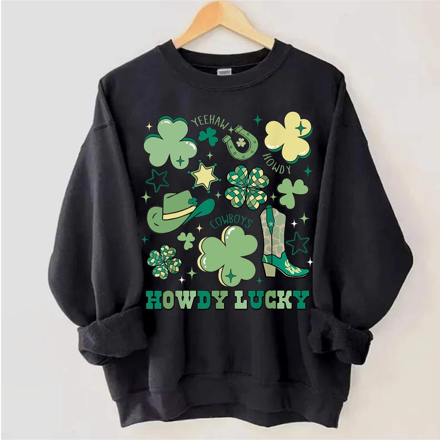 Not Lucky Simply Blessed Roman 47-8 Shirt, Bible Verses Sweatshirt, Patrick Doodles Sweatshirt, Leopard Saint Patrick Day Sweatshirt