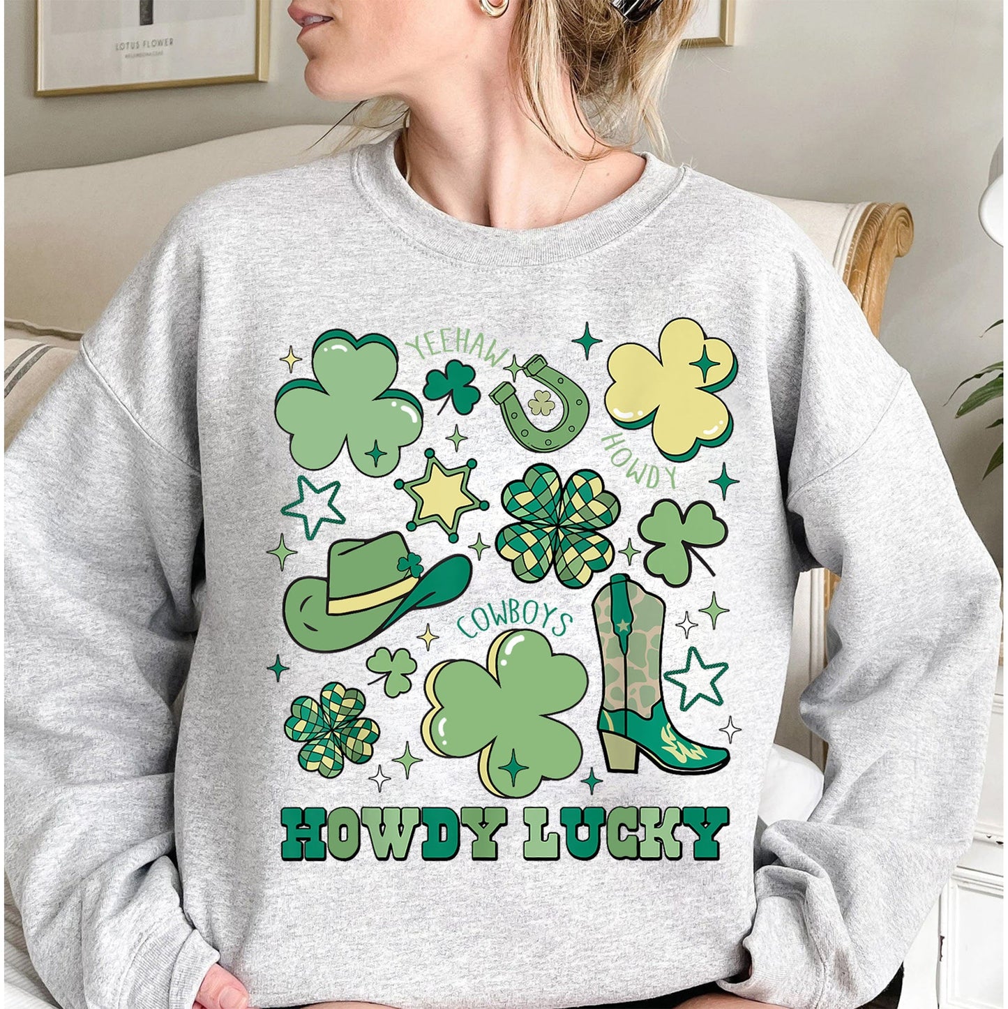 Not Lucky Simply Blessed Roman 47-8 Shirt, Bible Verses Sweatshirt, Patrick Doodles Sweatshirt, Leopard Saint Patrick Day Sweatshirt