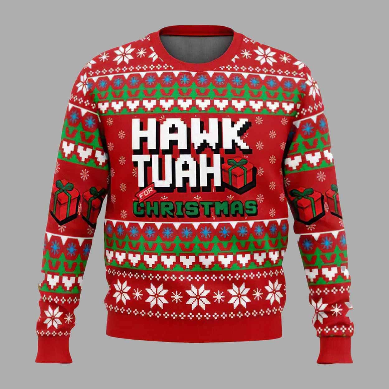 Hawk Tuah For Christmas Ugly Christmas Sweater