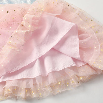 Princess Girls Dresses Sleeveless Summer Children Dress Elegant Toddler Kids Dress with Bow Girls Birthday Party Clothing