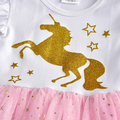 Baby Girls Dresses Summer Sleeveless Tulle Dress for Girls Kids Princess Party Costumes Cartoon Dresses for Children