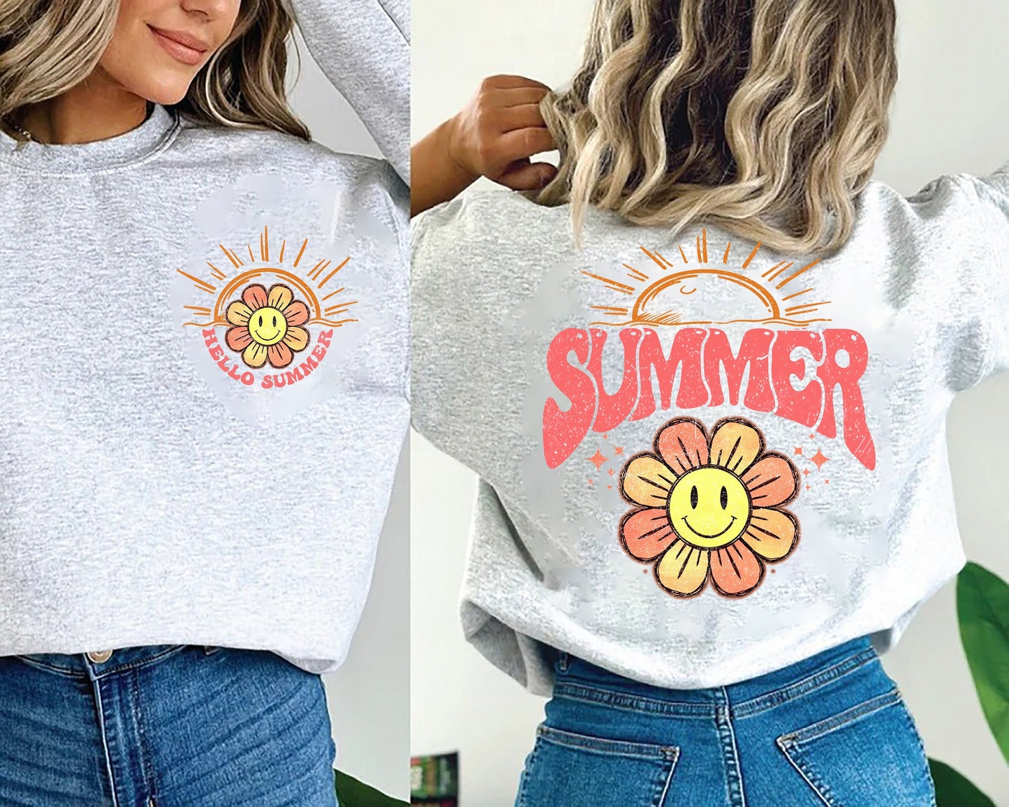 Hello Summer T-Shirt, Aesthetic Ocean Hoodie, Distressed Groovy Beach, Beach Shirts, Happy Face Shirts, Beach Vibes Shirt, Cute Summer Shirt