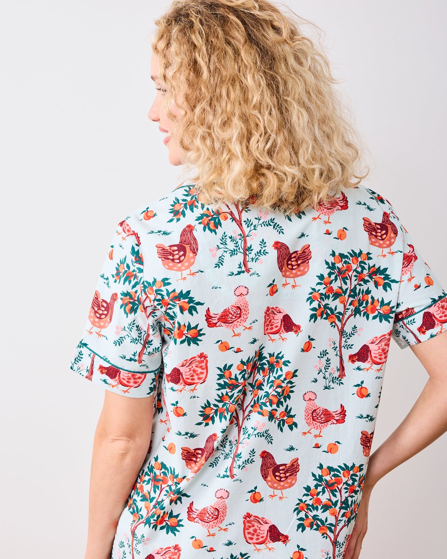 Short Pajamas Set - Soft Blue