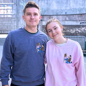 His & Hers Multi-pack Embroidered Crewneck Sweatshirts & Hoodies