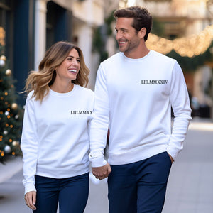 Honeymoon Sweatshirt or Hoodie, Custom Embroidered Anniversary Gifts For Couples