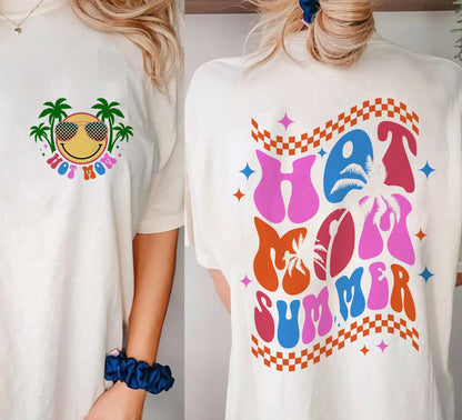 Hot Mom Summer Tee Shirt, Hot Mom Shirt, Mom Life T-shirt, Beach Vibes Tee, Vacay Vibes Shirt, Summer Shirt, Summer Vibes T-shirt