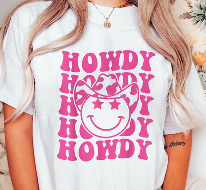 Howdy Howdy T-shirt, Cowgirl T-Shirt, Rodeo Shirt, Yeehaw Shirt, Nashville Shirt, Bridesmaid Gift Shirt, Western Shirt, Country Girl T-Shirt