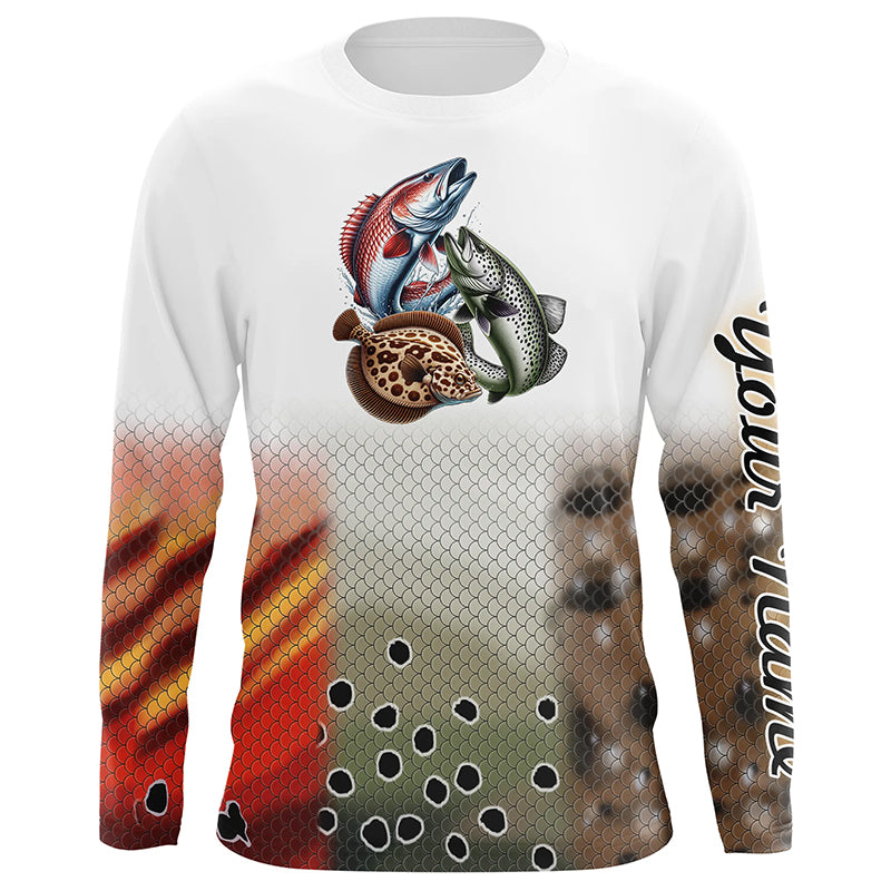 Personalized Texas slam custom name fishing shirt