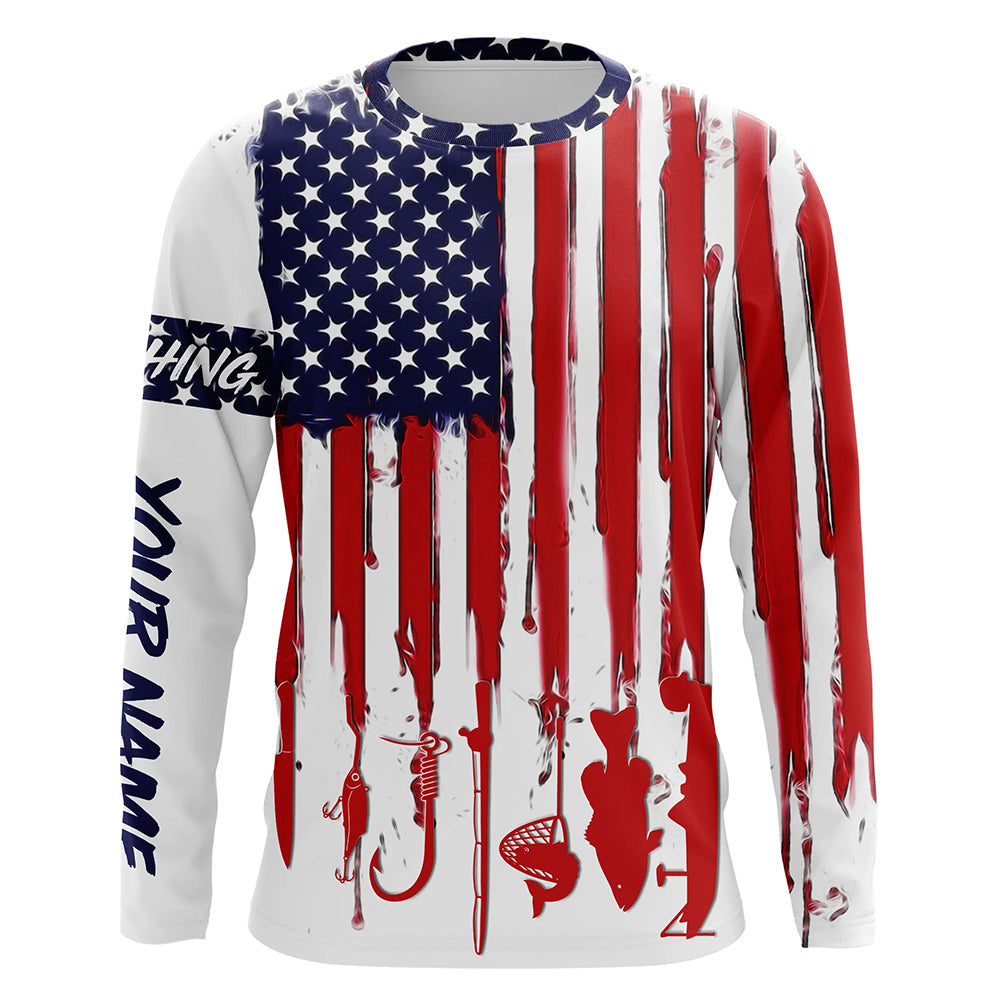 American Flag Fishing Shirt Fishing Jersey For Fisherman