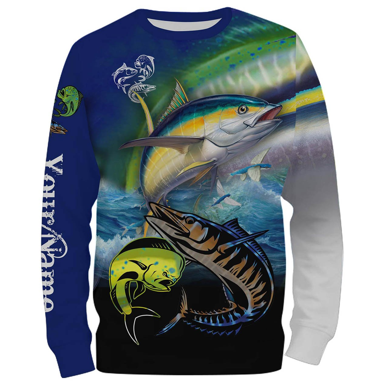 Mahi-mahi, Wahoo, Tuna Customize Name All Over Printed Shirts For Men And Women Personalized Fishing Gift