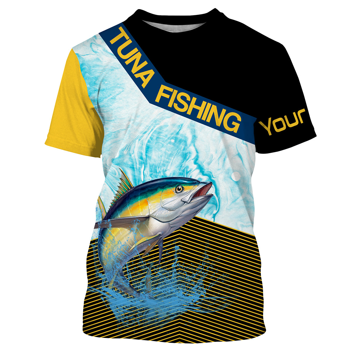 Yellowfin Tuna Fishing Custom Long sleeve Fishing Shirts, Fishing jerseys