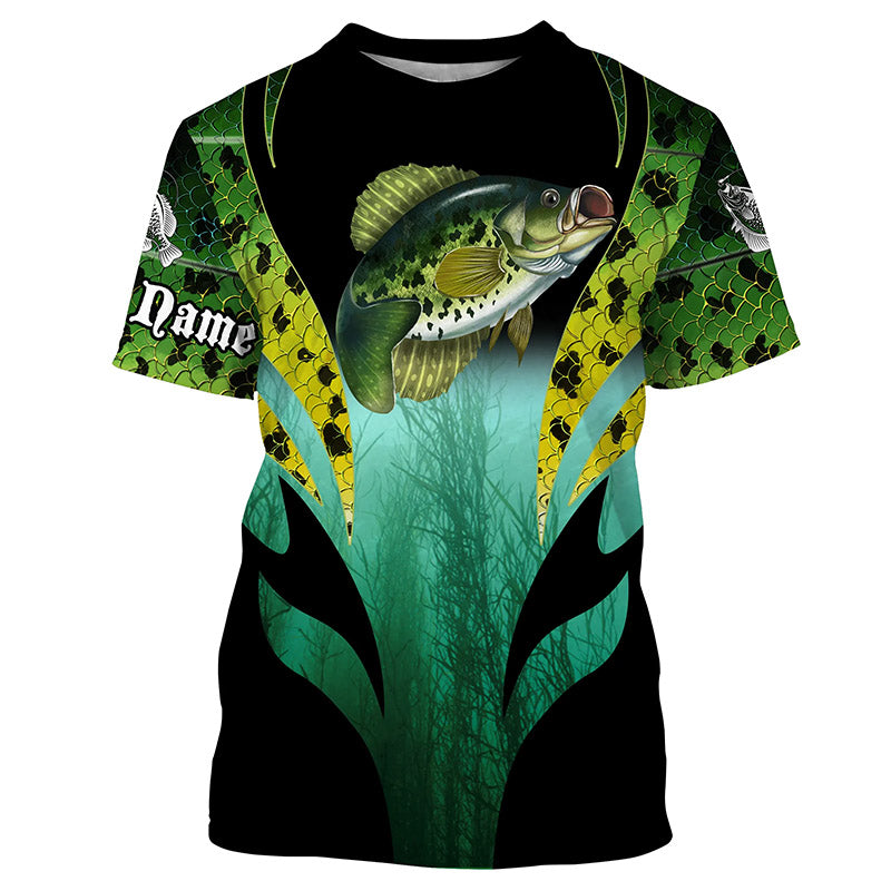 Crappie Fishing scale long sleeve performance fishing shirts, hoodie