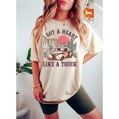 I Got a Heart Like a Truck T-Shirt, Western Shirt, Cowboy Shirt, Country Music Shirt, Heart Like A Truck Sweatshirt, Western Sweatshirt